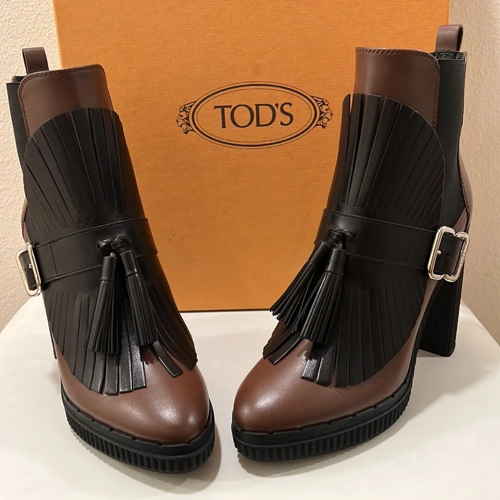 Tod's Gomma T115 64A Tron Ghetta Bootie - Picture 2 of 16